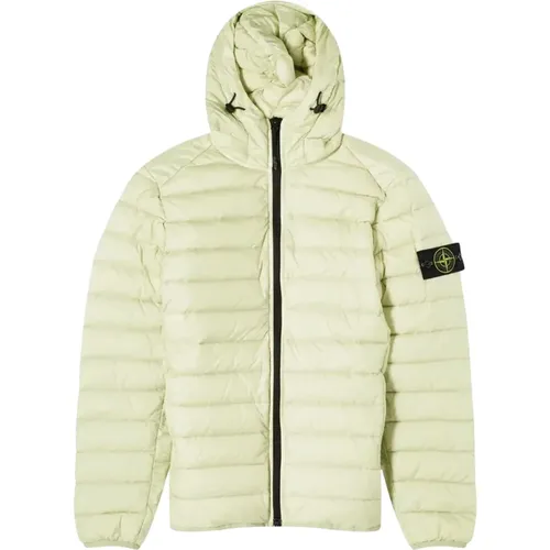 Lightweight Pistachio Jacket with Iconic Logo , male, Sizes: XL, M, L - Stone Island - Modalova