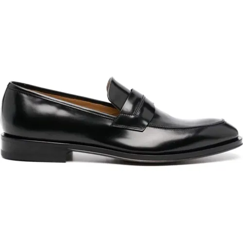 Loafers, male, , Size: 8 US Classic Calfskin Shoes - Salvatore Ferragamo - Modalova