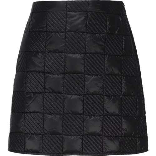 Quilted Checkerboard Mini Skirt , female, Sizes: XS - Moncler - Modalova