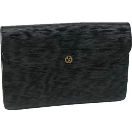 Pre-owned Leather clutches , female, Sizes: ONE SIZE - Louis Vuitton Vintage - Modalova