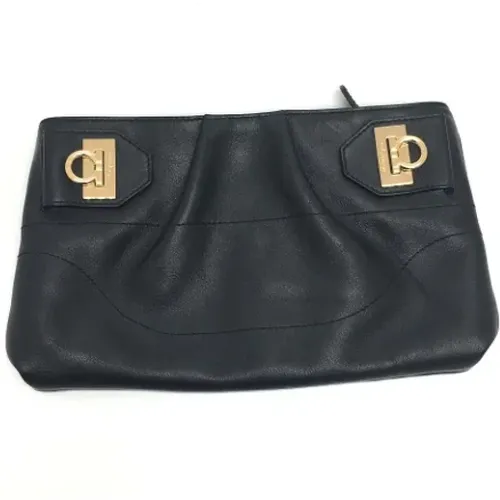 Pre-owned Leather shoulder-bags , female, Sizes: ONE SIZE - Salvatore Ferragamo Pre-owned - Modalova