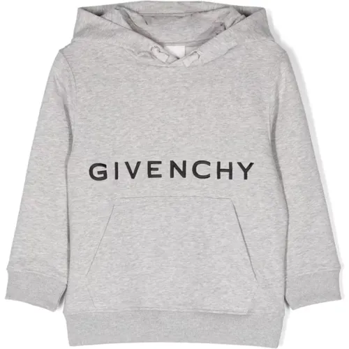 Kinder Grauer Pullover mit Logo und Grafikdruck - Givenchy - Modalova
