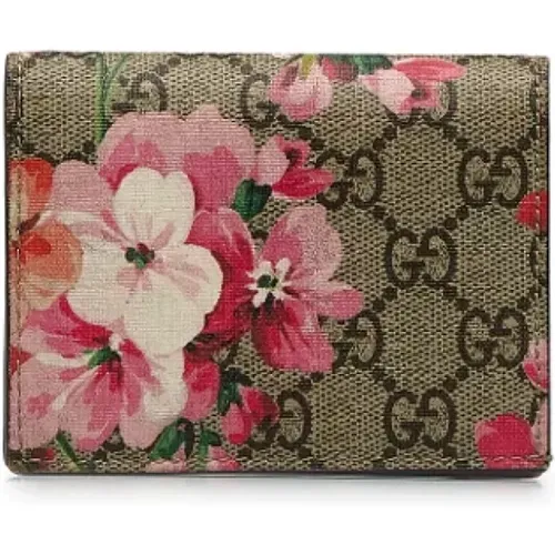 Pre-owned Wallets, female, , Size: ONE SIZE Pre-owned Canvas wallets - Gucci Vintage - Modalova