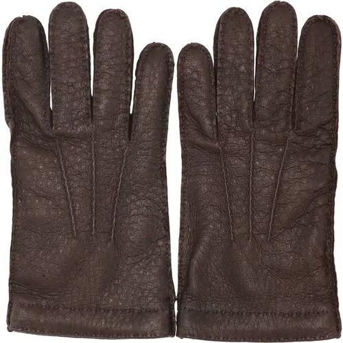 Gloves, unisex, , Size: 9 IN Cashmere Lined Pecari Gloves - Restelli Guanti - Modalova