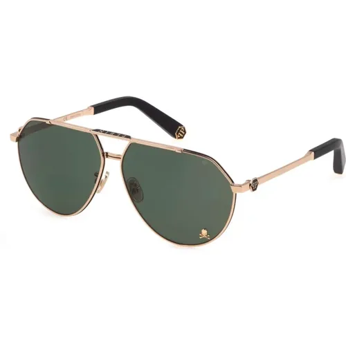 Sunglasses, unisex, , Size: 64 MM Skull Sunglasses Rose Gold Black - Philipp Plein - Modalova