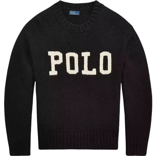 Schwarzer lässiger Pullover , Damen, Größe: M - Ralph Lauren - Modalova