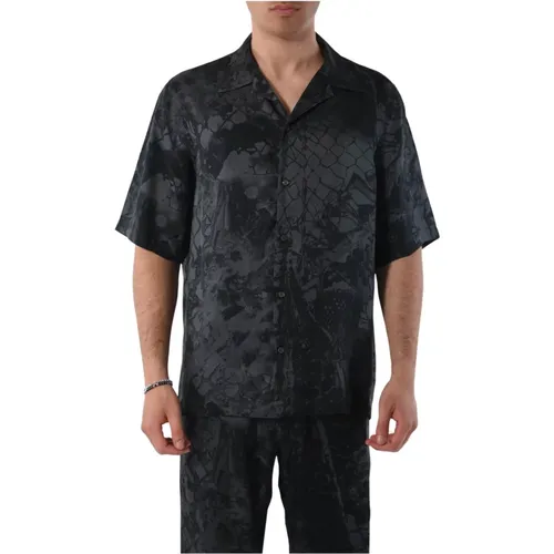 Printed Viscose Shirt , male, Sizes: S, L, 2XL, XL, M - Diesel - Modalova
