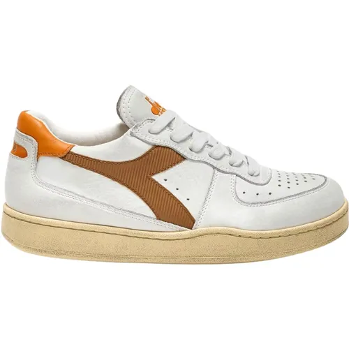Vintage Low Top Basketball Sneakers , male, Sizes: 8 1/2 UK, 7 UK, 11 UK, 8 UK, 6 UK, 9 UK, 12 UK, 10 UK - Diadora - Modalova