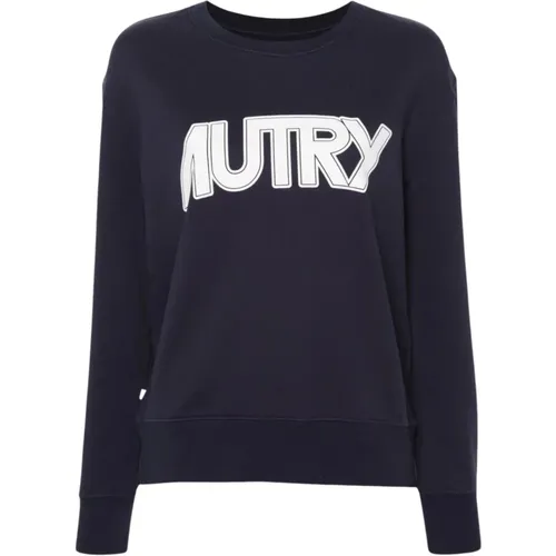 Sweater Jersey Logo Print , female, Sizes: L - Autry - Modalova