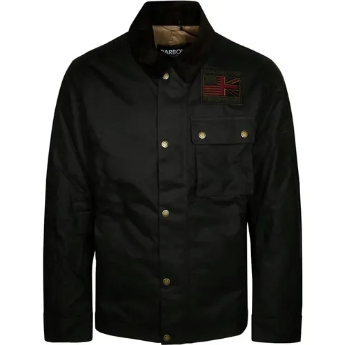 Steve McQueen Wax Jacket , male, Sizes: L, S - Barbour - Modalova