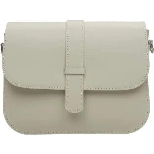 Damen Graue & Beige Handtasche aus Echtem Leder Er00115030 - Estro - Modalova