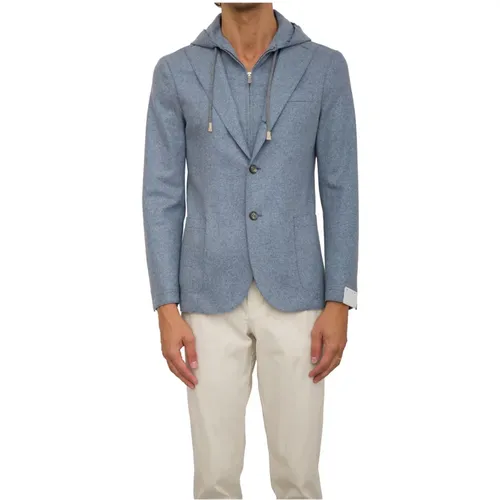 Blazers, male, , Size: S Single Breasted Jacket - Eleventy - Modalova