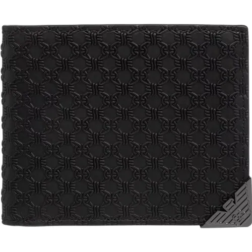 Wallets & Cardholders, male, , Size: ONE SIZE Abstract Plain Wallet with Card Slots - Emporio Armani - Modalova