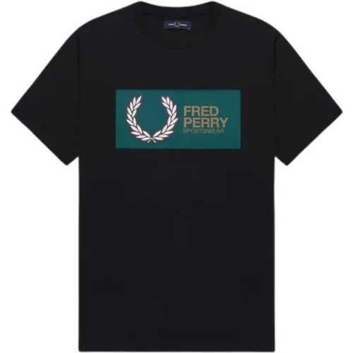 Sportbekleidung Logo T-Shirt , Herren, Größe: S - Fred Perry - Modalova