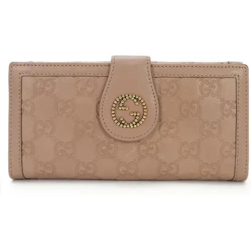 Pre-owned Leather wallets , female, Sizes: ONE SIZE - Gucci Vintage - Modalova