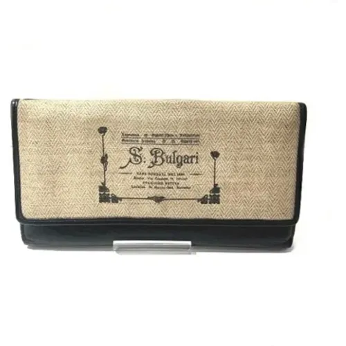 Pre-owned Wallets, female, , Size: ONE SIZE Pre-owned Leather wallets - Bvlgari Vintage - Modalova