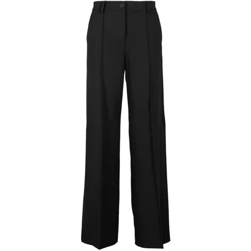 Schwarze High-Waist Crepe Hose - pinko - Modalova