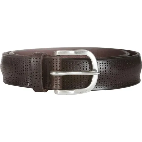 Belts, male, , Size: 90 CM Perforated Belt - Orciani - Modalova