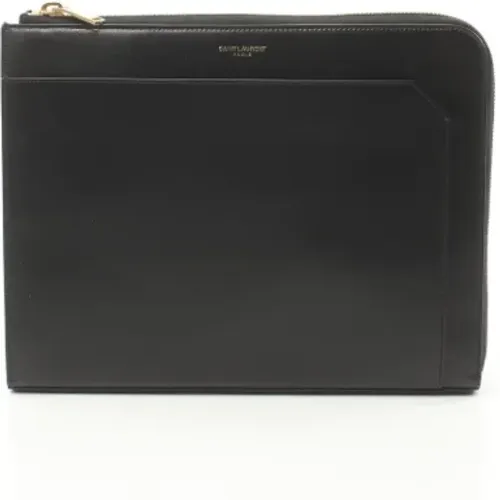 Pre-owned Leder clutches , Damen, Größe: ONE Size - Yves Saint Laurent Vintage - Modalova