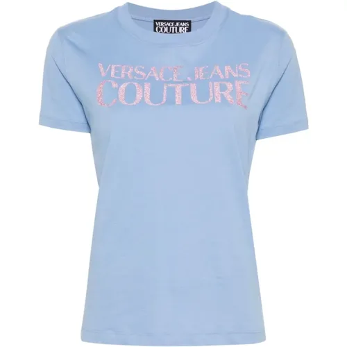 T-Shirts , Damen, Größe: S - Versace Jeans Couture - Modalova