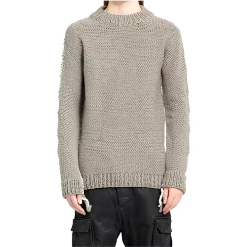 Hand Knitted Carbon Grey Sweater , male, Sizes: XL - Boris Bidjan Saberi - Modalova