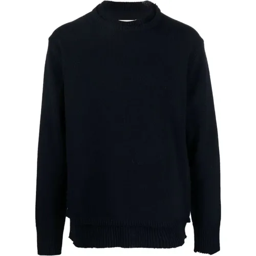 Wool Blend Sweater with Layered Design , male, Sizes: XL, L - Maison Margiela - Modalova