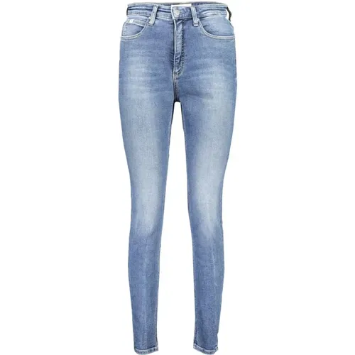 Washed Effect High Rise Skinny Jeans , female, Sizes: W26 L30, W29 L30, W27 L30 - Calvin Klein - Modalova