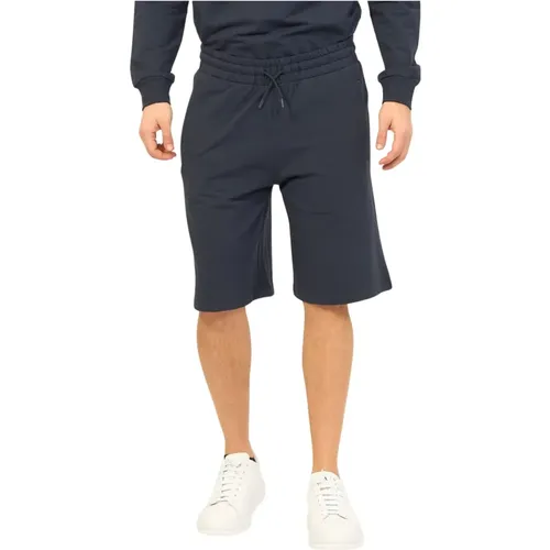 Blaue Baumwoll Herren Bermuda Shorts , Herren, Größe: L - Bikkembergs - Modalova