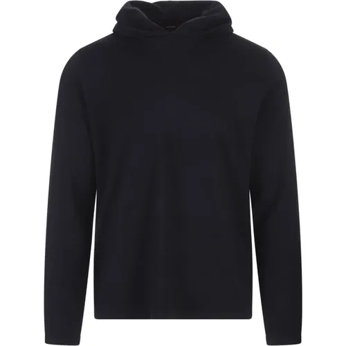 Blauer Woll-Kaschmir Hoodie Vince - Vince - Modalova