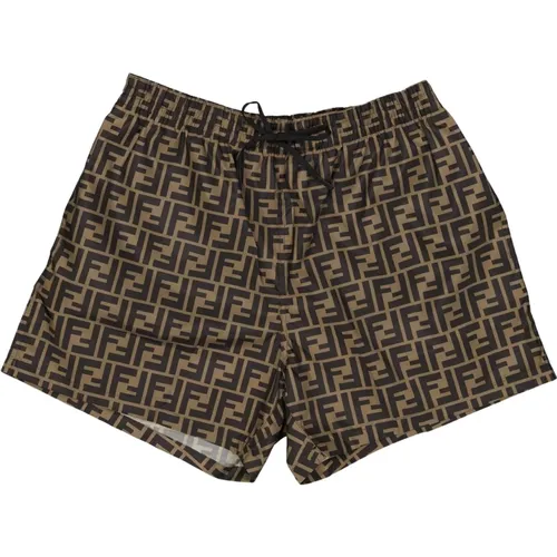 Beachwear, male, , Size: M Swim Shorts - Fendi - Modalova