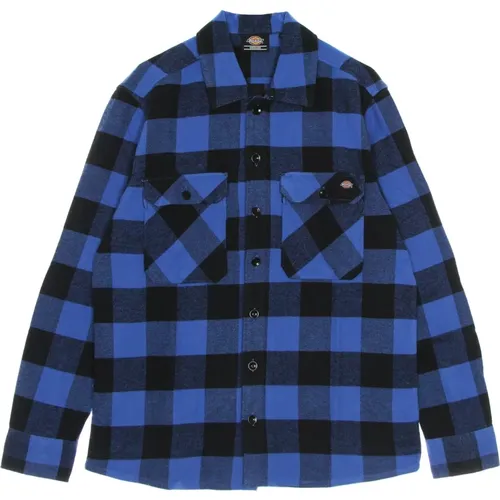 Casual Shirts, male, , Size: XL Flannel Long Sleeve Shirt - Dickies - Modalova