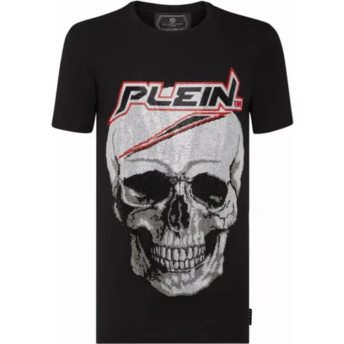 Schwarzes Platinum Cut T-Shirt , Herren, Größe: 2XL - Philipp Plein - Modalova