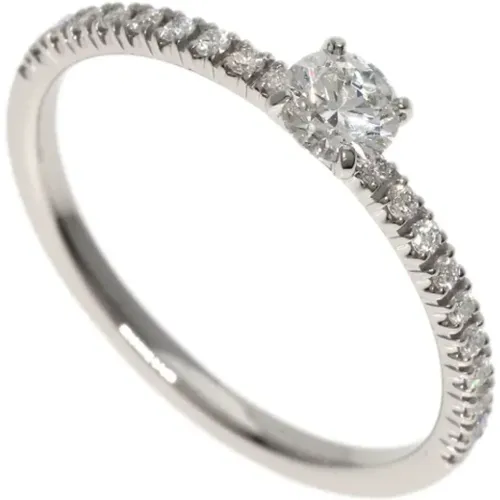 Pre-owned Platinum rings , female, Sizes: ONE SIZE - Cartier Vintage - Modalova