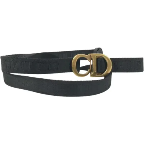 Pre-owned Belts, female, , Size: ONE SIZE Pre-owned Fabric belts - Dior Vintage - Modalova