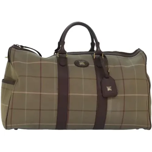 Pre-owned Weekend Bags, female, , Size: ONE SIZE Pre-owned Canvas travel-bags - Burberry Vintage - Modalova