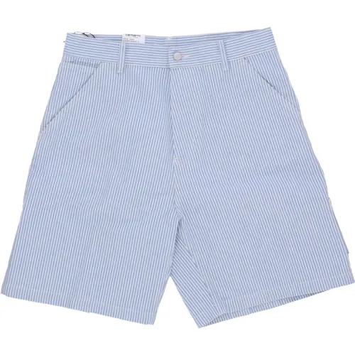 Striped Denim Shorts , male, Sizes: S, M - Carhartt WIP - Modalova