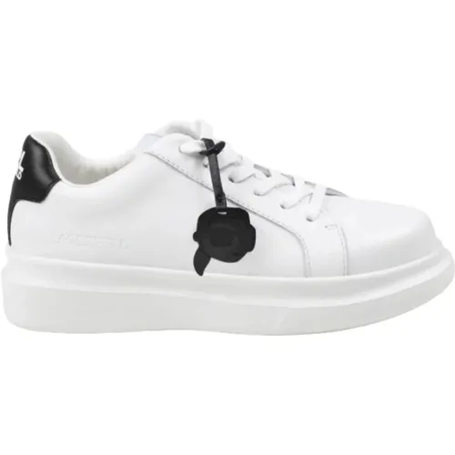 Weiße Leder High-End Sneakers , Damen, Größe: 38 EU - Karl Lagerfeld - Modalova