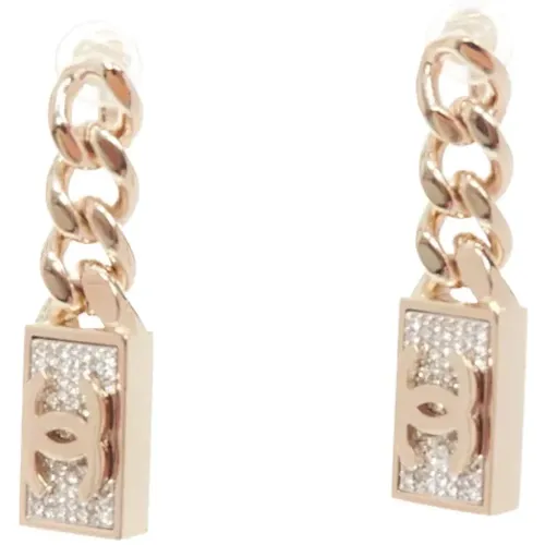 Pre-owned Jewellery, female, , Size: ONE SIZE Pre-owned Metal earrings - Chanel Vintage - Modalova