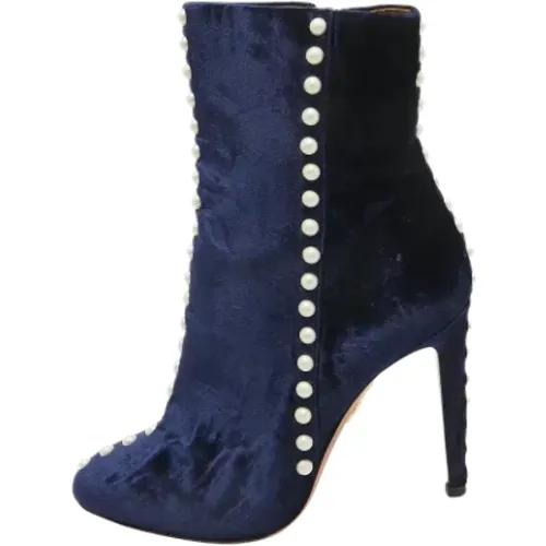 Pre-owned Velvet boots , female, Sizes: 3 1/2 UK - Aquazzura Pre-owned - Modalova