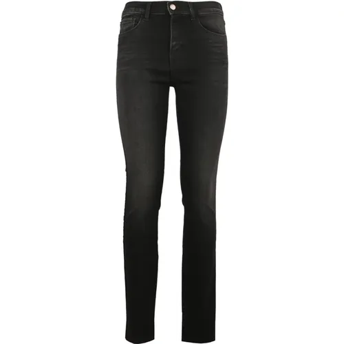 Moderne Stil High Waist Skinny Jeans , Damen, Größe: W26 - Emporio Armani - Modalova