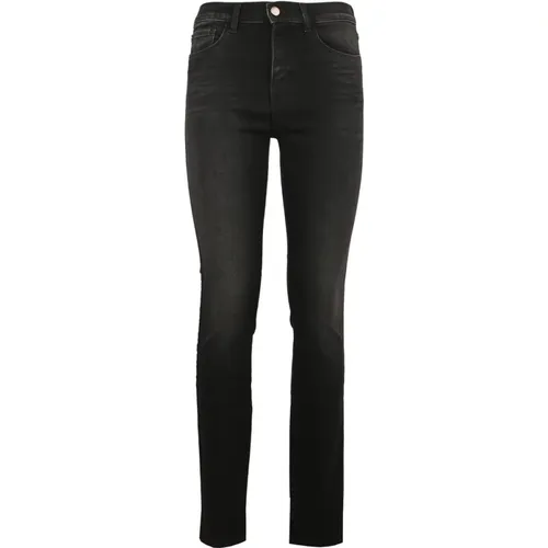 Moderne Stil High Waist Skinny Jeans , Damen, Größe: W29 - Emporio Armani - Modalova