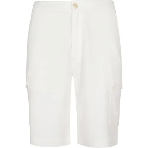 Stylische Bermuda Shorts,Bermuda-Hose aus leichter Baumwollfleece mit Cargotaschen - BRUNELLO CUCINELLI - Modalova