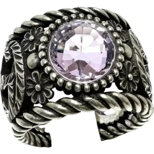 Pre-owned Silver rings , female, Sizes: ONE SIZE - Gucci Vintage - Modalova