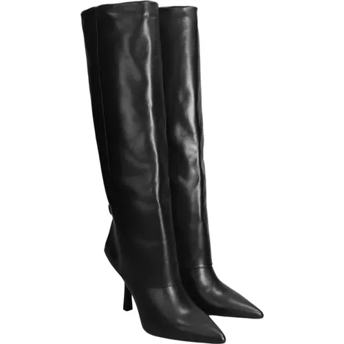 Pointed Toe High Heel Boot , female, Sizes: 8 UK - Gisel Moire - Modalova
