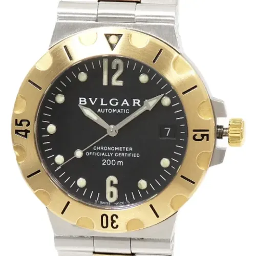 Pre-owned Watches, male, , Size: ONE SIZE Pre-owned Stainless Steel watches - Bvlgari Vintage - Modalova