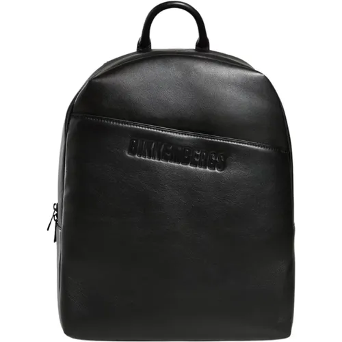 Backpacks, unisex, , Size: ONE SIZE Leather Backpack - One Size - Bikkembergs - Modalova