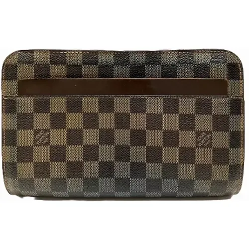 Pre-owned Clutches, male, , Size: ONE SIZE Pre-owned Canvas clutches - Louis Vuitton Vintage - Modalova