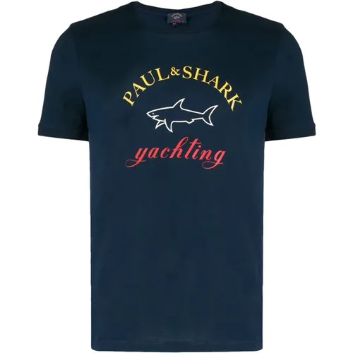 Gestreiftes T-Shirt und Polo Combo , Herren, Größe: L - PAUL & SHARK - Modalova