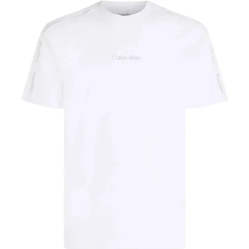 Herren T-Shirt Frühling/Sommer Kollektion , Herren, Größe: S - Calvin Klein - Modalova