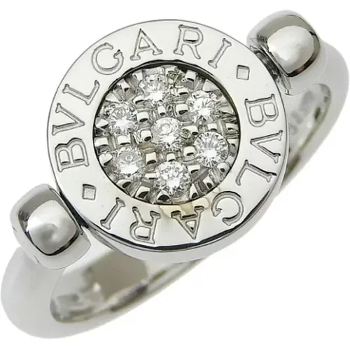 Pre-owned Jewellery, female, , Size: ONE SIZE Pre-owned White Gold rings - Bvlgari Vintage - Modalova